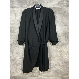 FRAME Black Mini Tux Cross Dress in Color Noir Sz  Chic Evening Going‎ Out Party